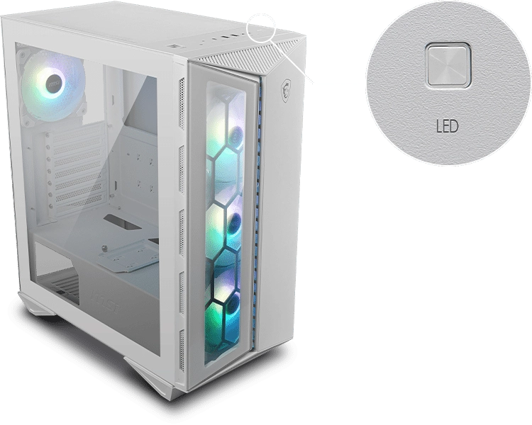 Vỏ Case MSI MPG GUNGNIR 110R White Mid-Tower