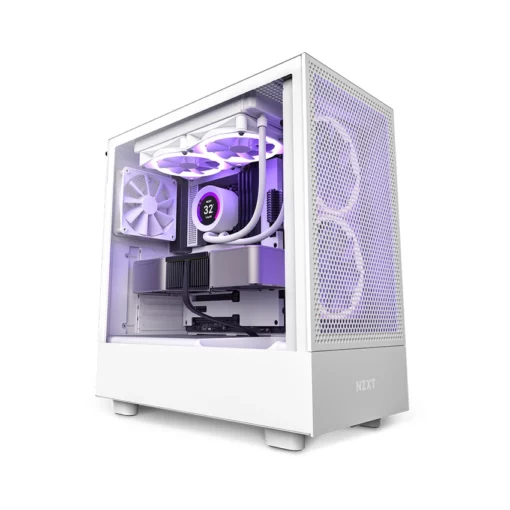 Vỏ Case NZXT H5 Flow Trắng Chính hãng