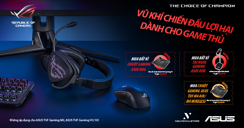 ASUS - VŨ KHÍ CHIẾN ĐẤU LỢI HẠI DÀNH CHO GAME THỦ