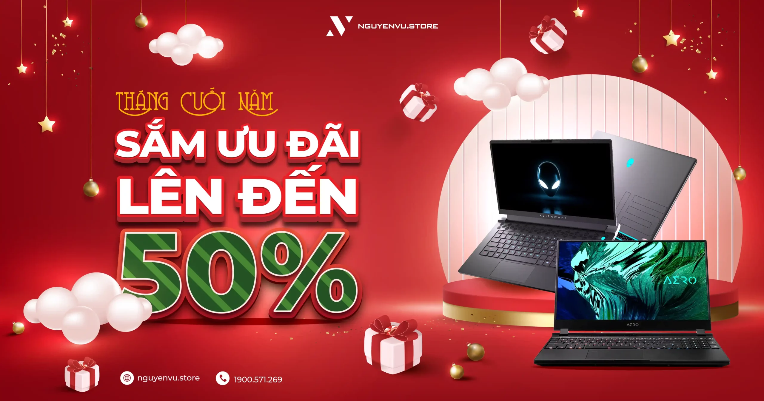 Tháng Cuối Năm - Sắm Ưu Đãi lên đến 50% | Nguyễn Vũ Store