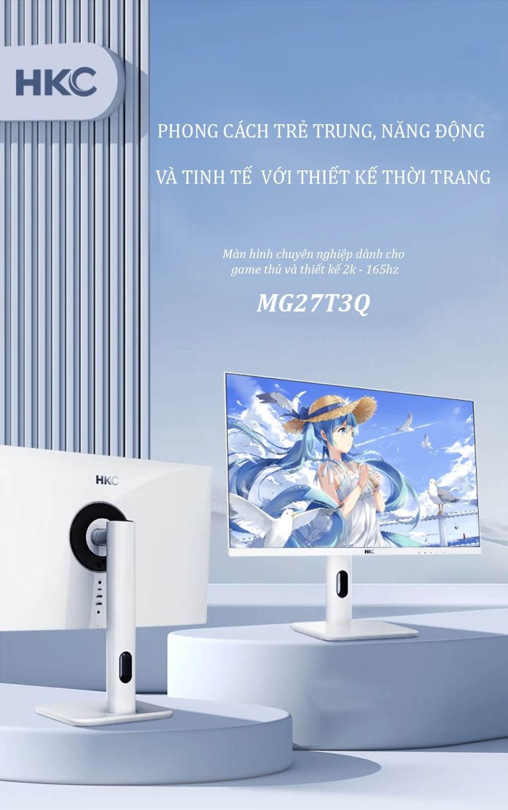 Màn hình HKC MG27T3Q IPS 2K 165Hz - Màn hình đồ họa
