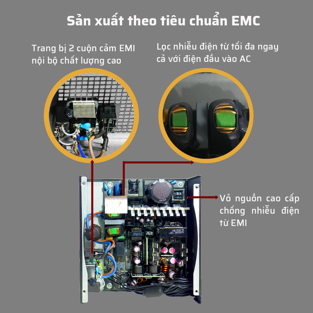 Nguồn máy tính Jetek RM800 V3 - 80 Plus Gold