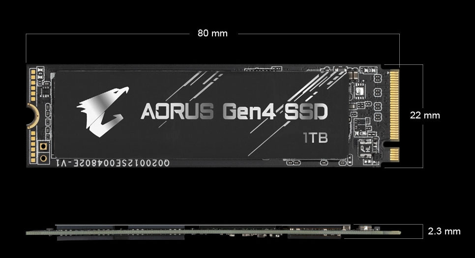 SSD Gigabyte Aorus 1TB PCIe Gen 4.0x4 GP-AG41TB