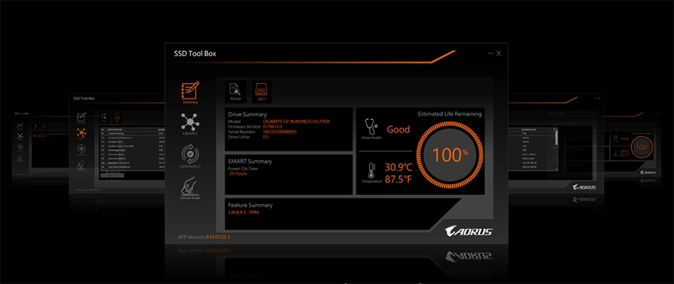 SSD Gigabyte Aorus 1TB PCIe Gen 4.0x4 GP-AG41TB