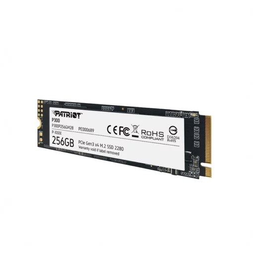 SSD PATRIOT P300 M.2 2280 PCIE GEN 3×4 256 Gb