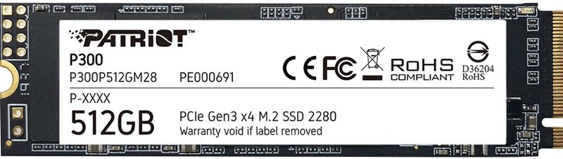 SSD PATRIOT P300 M.2 2280 PCIE GEN 3×4