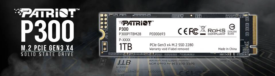 SSD PATRIOT P300 M.2 2280 PCIE GEN 3×4