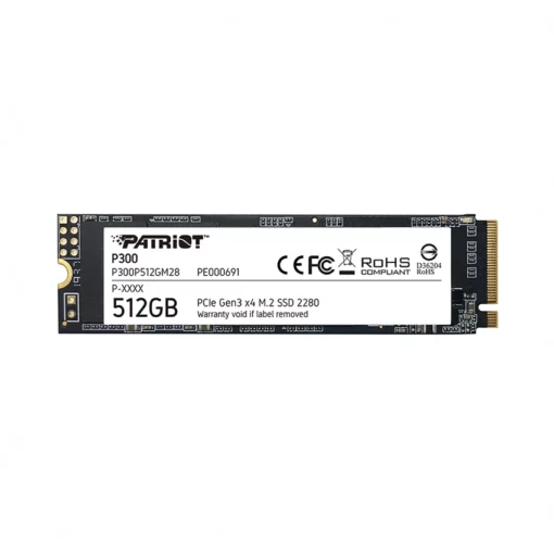 SSD PATRIOT P300 M.2 2280 PCIE GEN 3×4 512 Gb