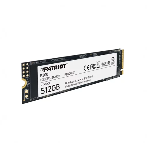 SSD PATRIOT P300 M.2 2280 PCIE GEN 3×4 512 Gb