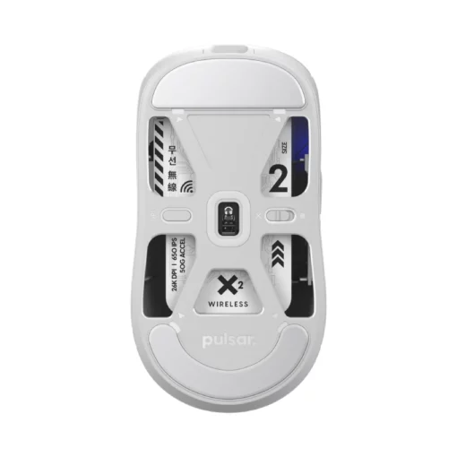 Chuột không dây Pulsar X2 Wireless màu trắng