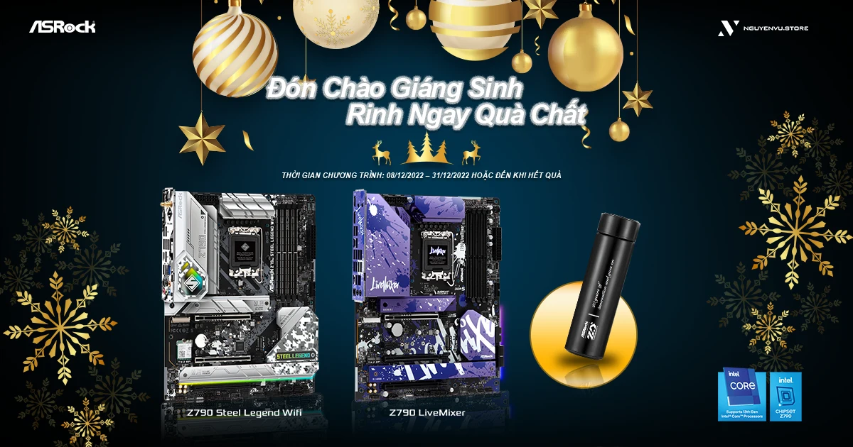 Đón chào Giáng Sinh - Rinh ngay Quà Chất cùng ASRock