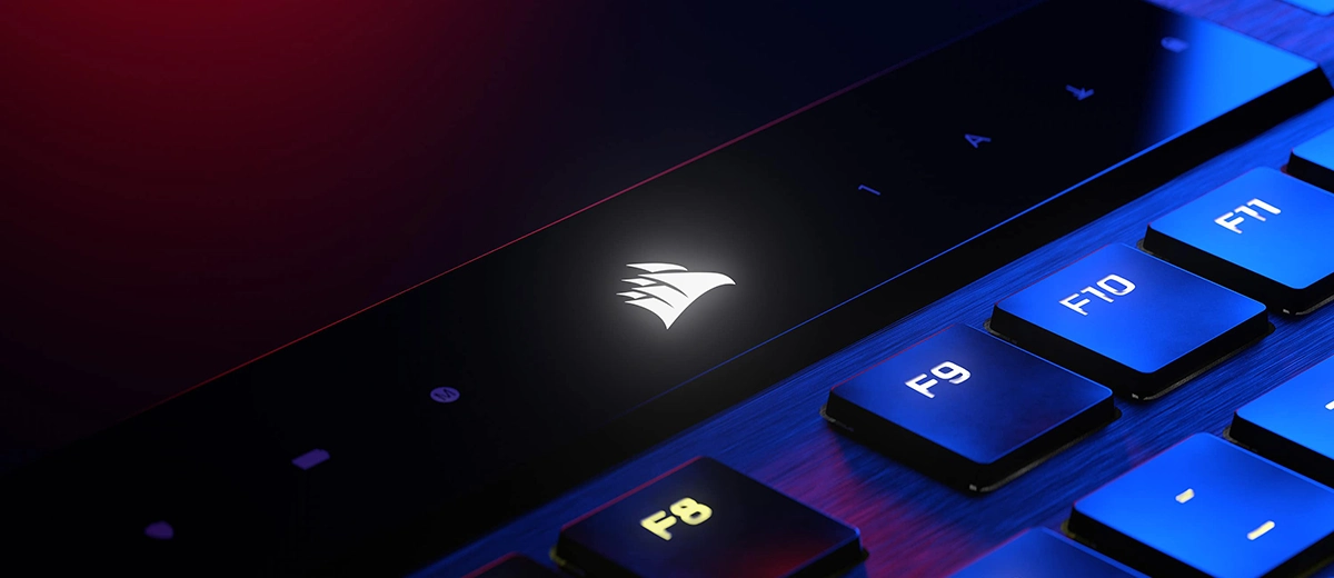 Bàn phím cơ Corsair K100 Air Wireless RGB Ultra-Thin (CH-913A01U-NA)