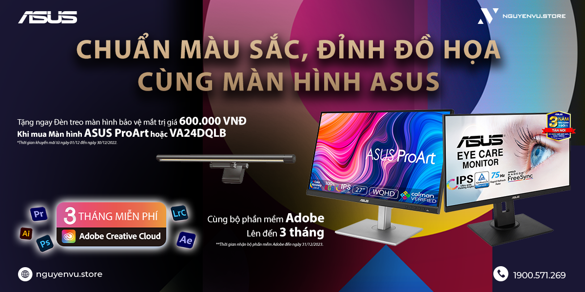 Chuẩn màu sắc, Đỉnh đồ họa cùng Màn hình Asus