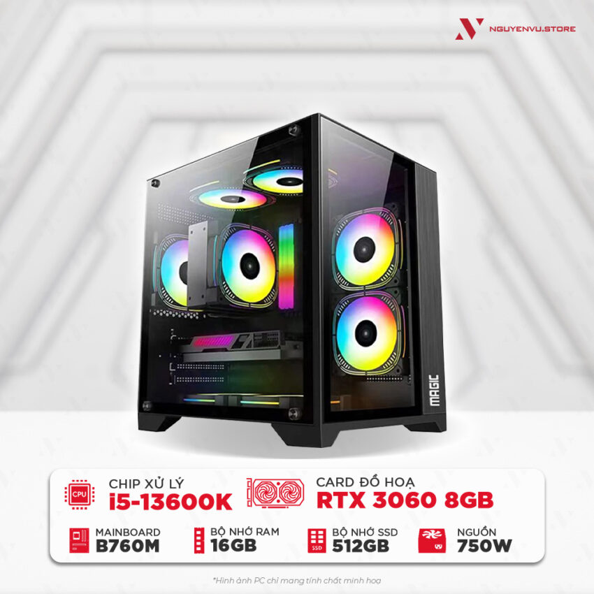 Cấu hình PC gaming Intel i5-13600K RTX 3060