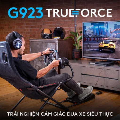 Vô lăng Logitech G923 TrueForce thiết kế hiện đại