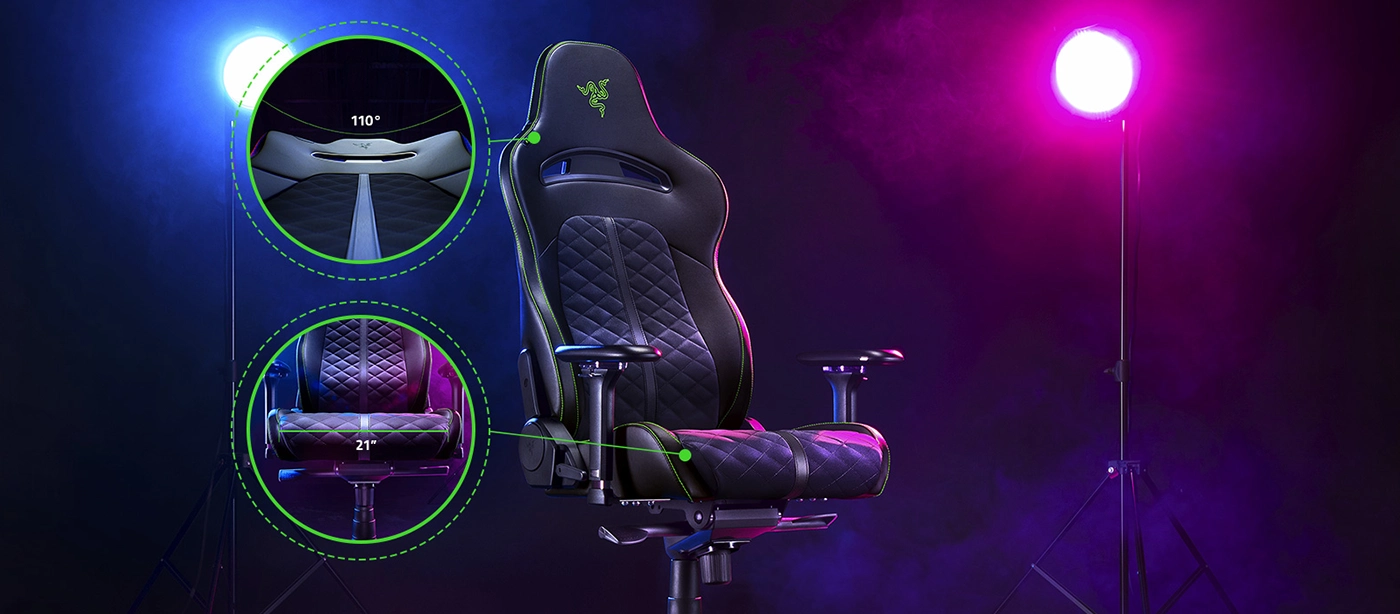 Ghế Gaming Razer Enki - Green (RZ38-03720100-R3U1)