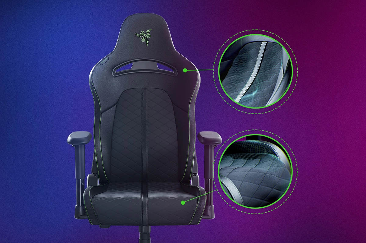 Ghế Gaming Razer Enki X - Black/Green