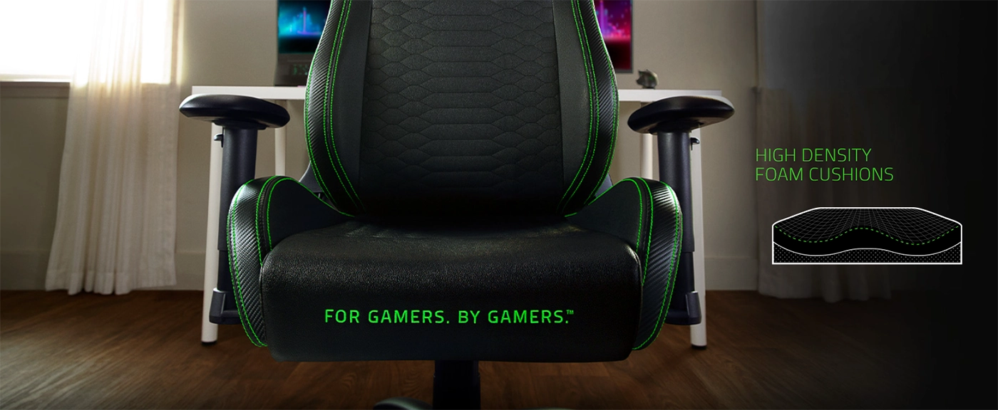 Ghế Gaming Razer Iskur X - Black Green (RZ38-02840100-R3U1) Chính hãng