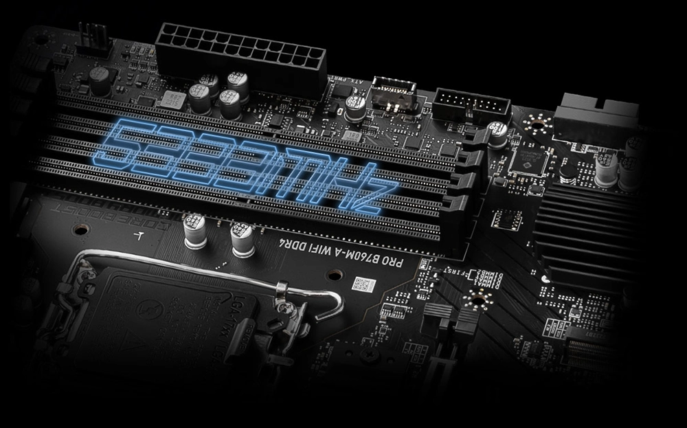 Mainboard MSI PRO B760M-A WIFI DDR4 (Intel B760, Socket LGA1700, mATX, 4 khe RAM DDR4)