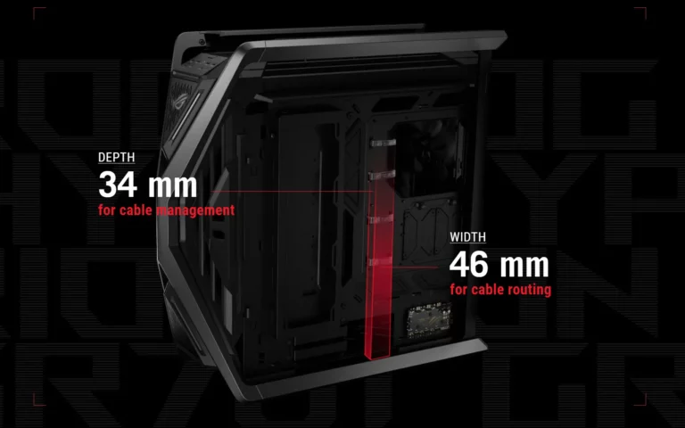 QUẢN LÝ VÀ THIẾT KẾ ĐƯỜNG DÂY CÁP TRÊN CASE ASUS ROG HYPERION GR701