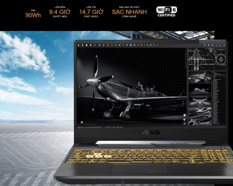 Laptop ASUS TUF Gaming F15 hoạt động bền bỉ