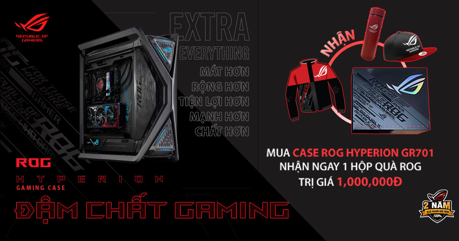 Khuyến mãi mua Case Asus Rog Hyperion GR701