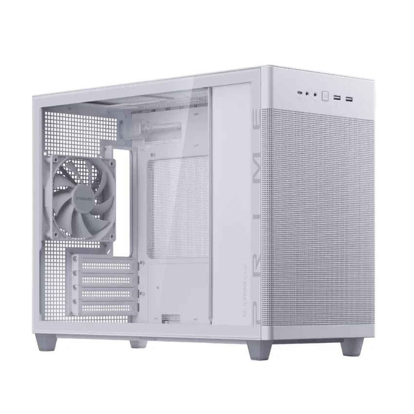 Vỏ Case ASUS Prime AP201 TG MicroATX Mặt Kính Trắng ưu đãi giá rẻ Cần Thơ