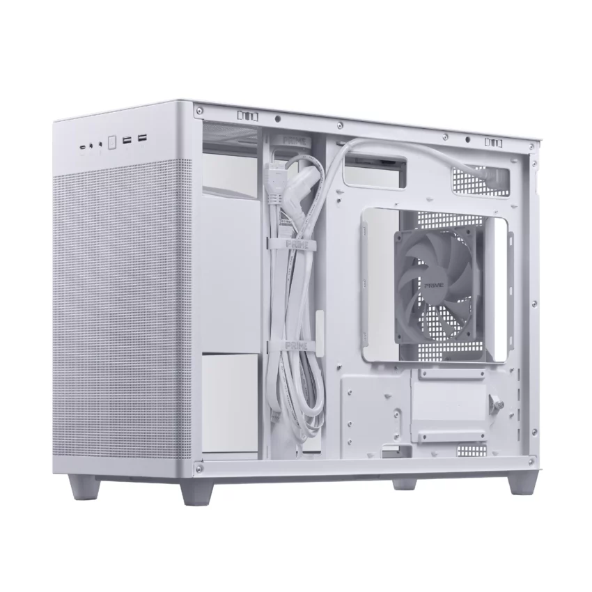 Vỏ Case ASUS Prime AP201 TG MicroATX Mặt Kính Trắng ưu đãi giá tốt tại Cần Thơ