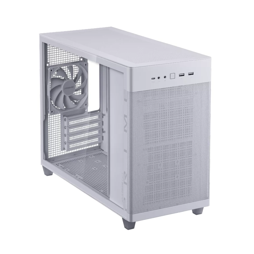 Vỏ Case ASUS Prime AP201 TG MicroATX Mặt Kính Trắng ưu đãi giá tốt Cần Thơ