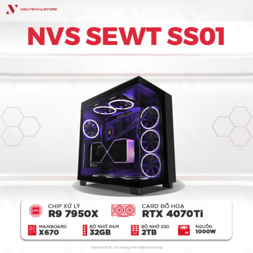 Máy tính PC Gaming Ryzen 9 7950X RTX 4070 Ti ưu đãi giá rẻ