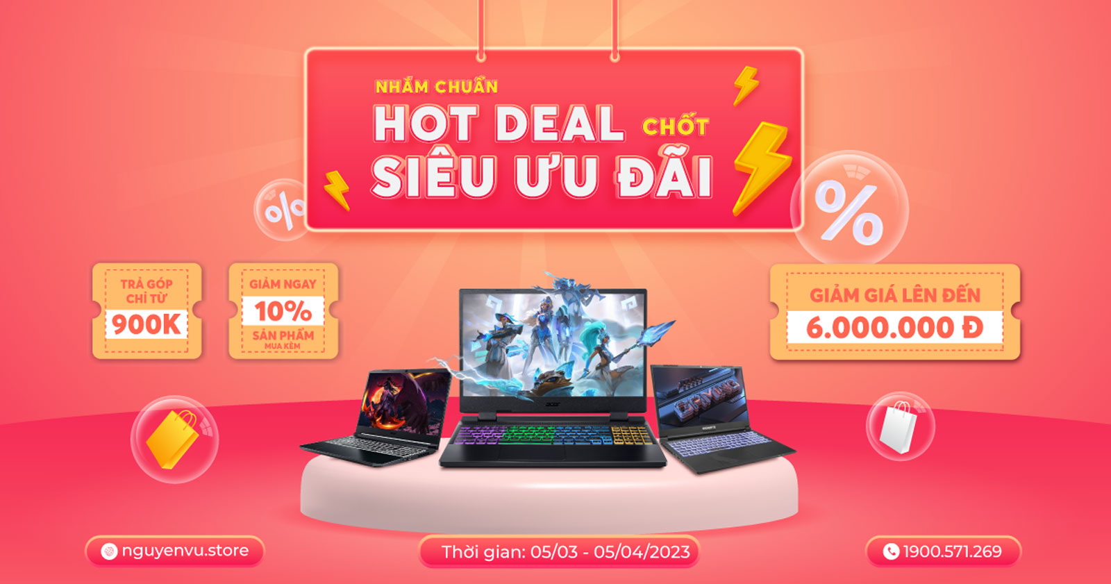 NHẮM CHUẨN HOT DEAL - CHỐT SIÊU ƯU ĐÃI | Laptop giảm đến 6 triệu đồng