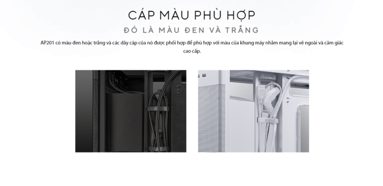 Vỏ Case ASUS Prime AP201 TG MicroATX quản lý cáp thông minh gọn gàng