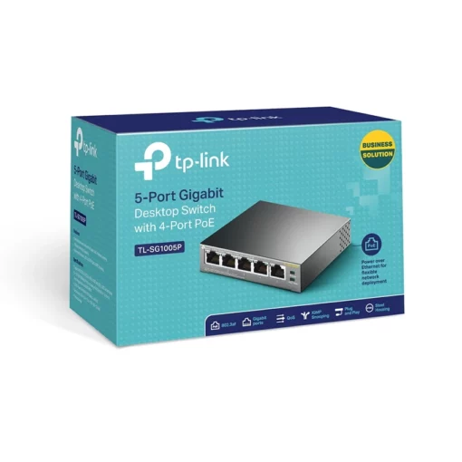 Switch TP-Link TL-SG1005P V4 Chính hãng