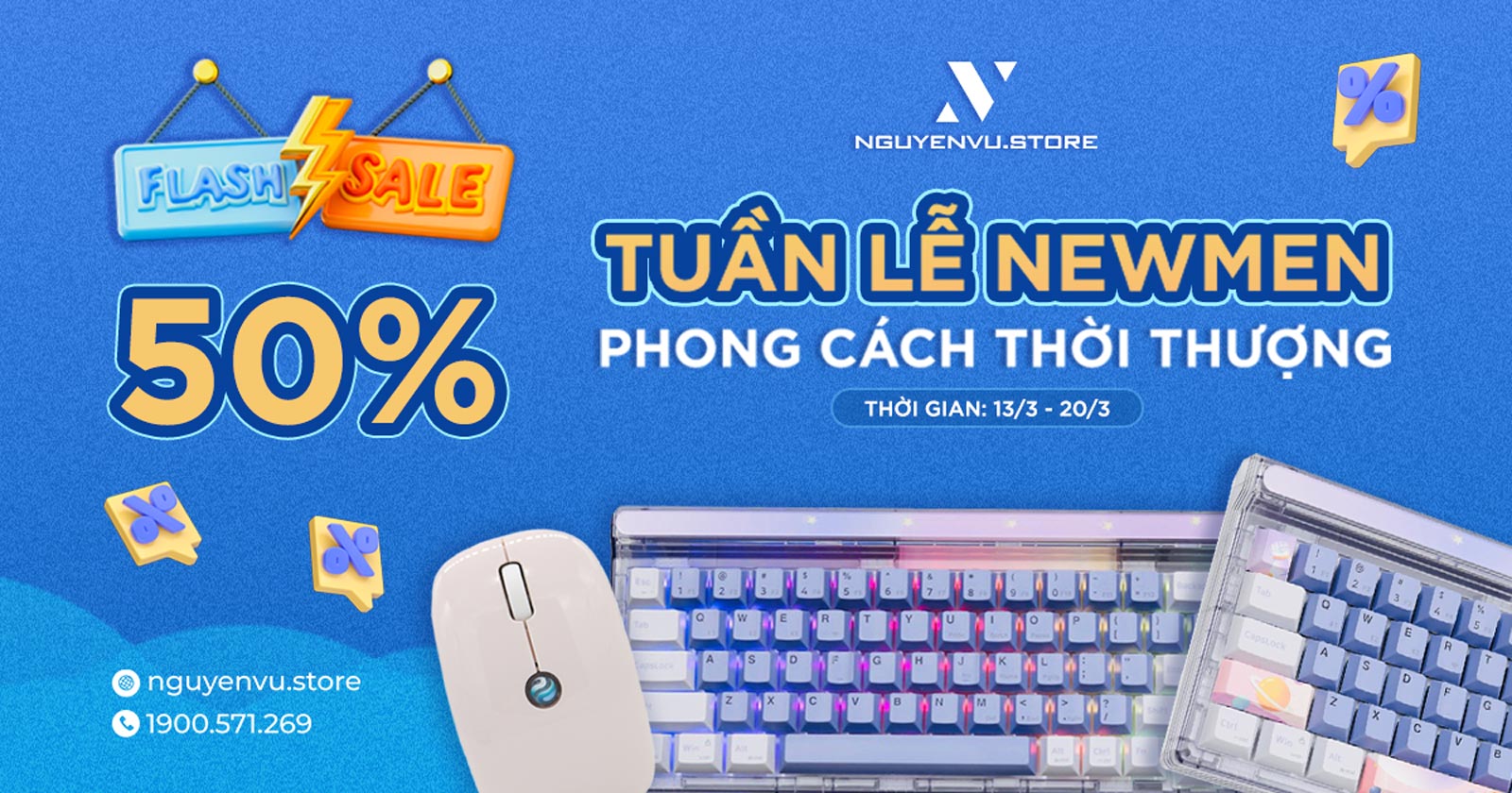 TUẦN LỄ NEWMEN - Bàn phím - Chuột giảm giá lên đến 50%