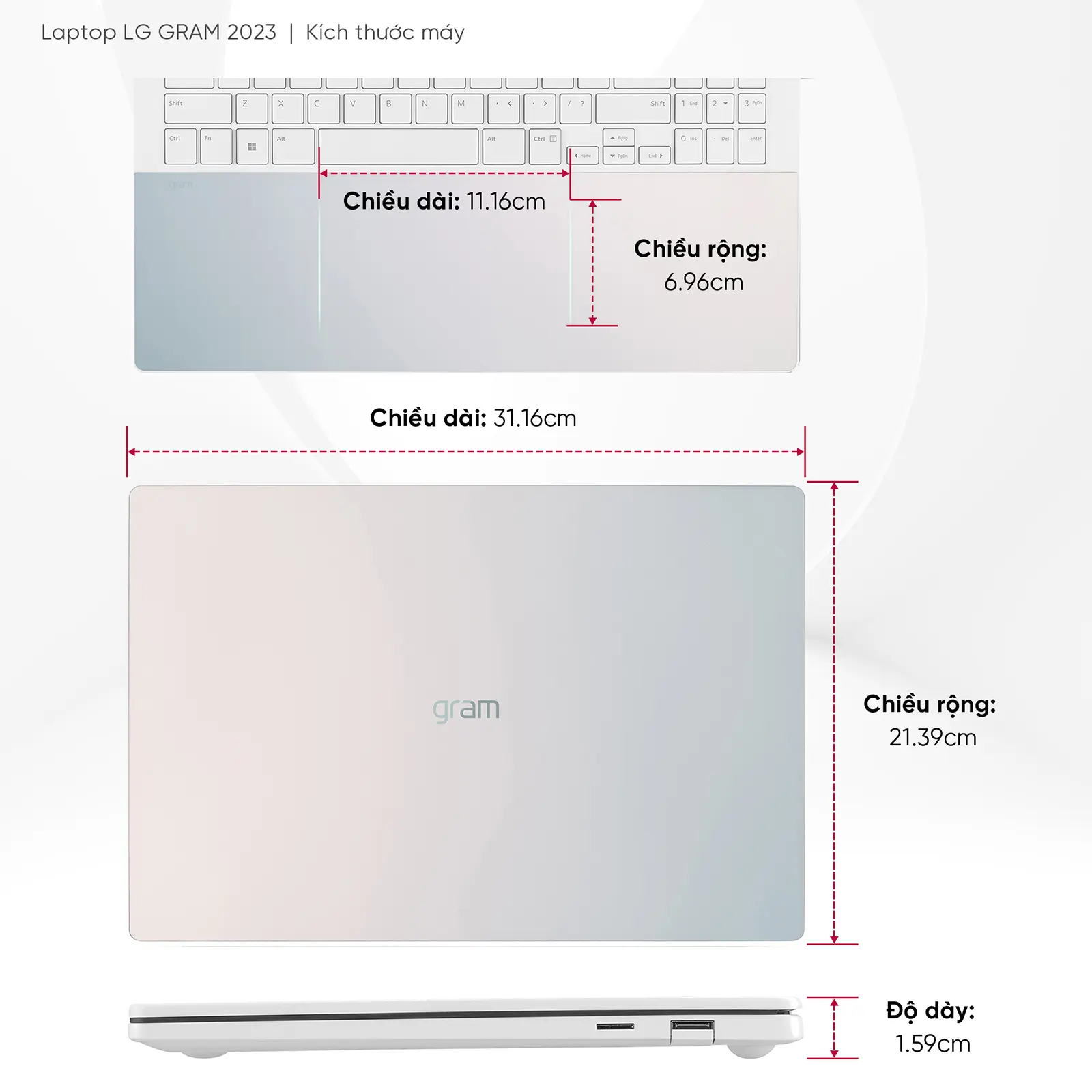 Laptop LG Gram 2023 14Z90RS-G.AH54A5 Chính hãng