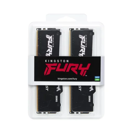 RAM Kingston Fury Beast 32GB 5200MHz DDR5 RGB (KF552C40BBAK2-32)