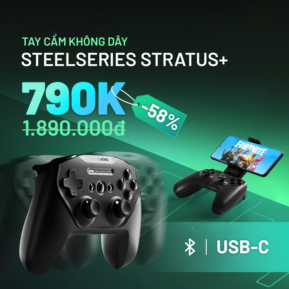 SteelSeries Stratus+ giảm ngay 58%