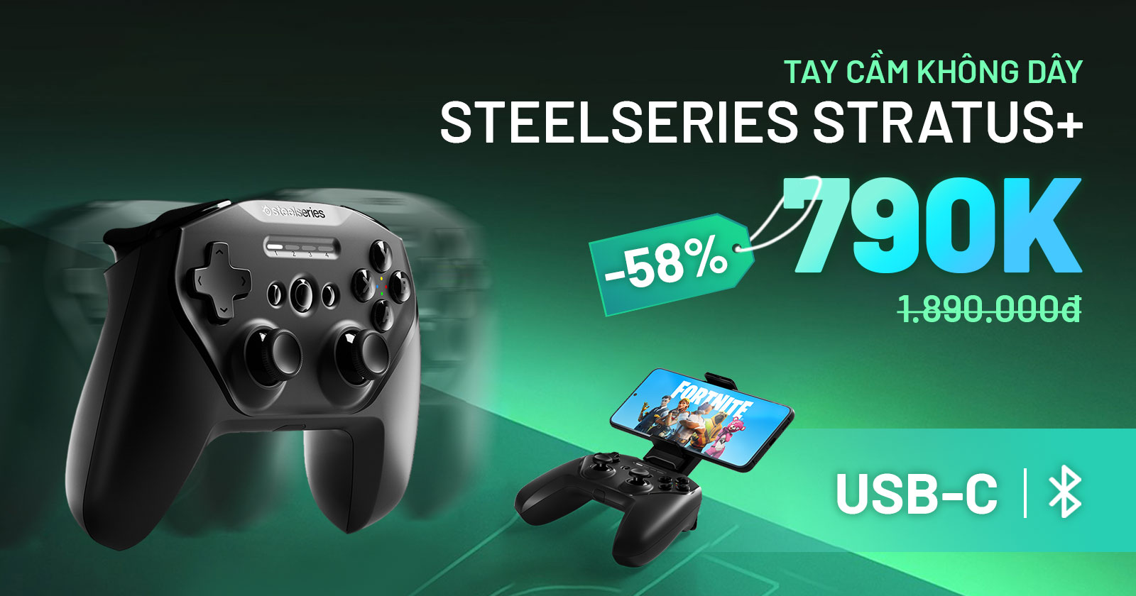 SteelSeries Stratus+ giảm ngay 58%