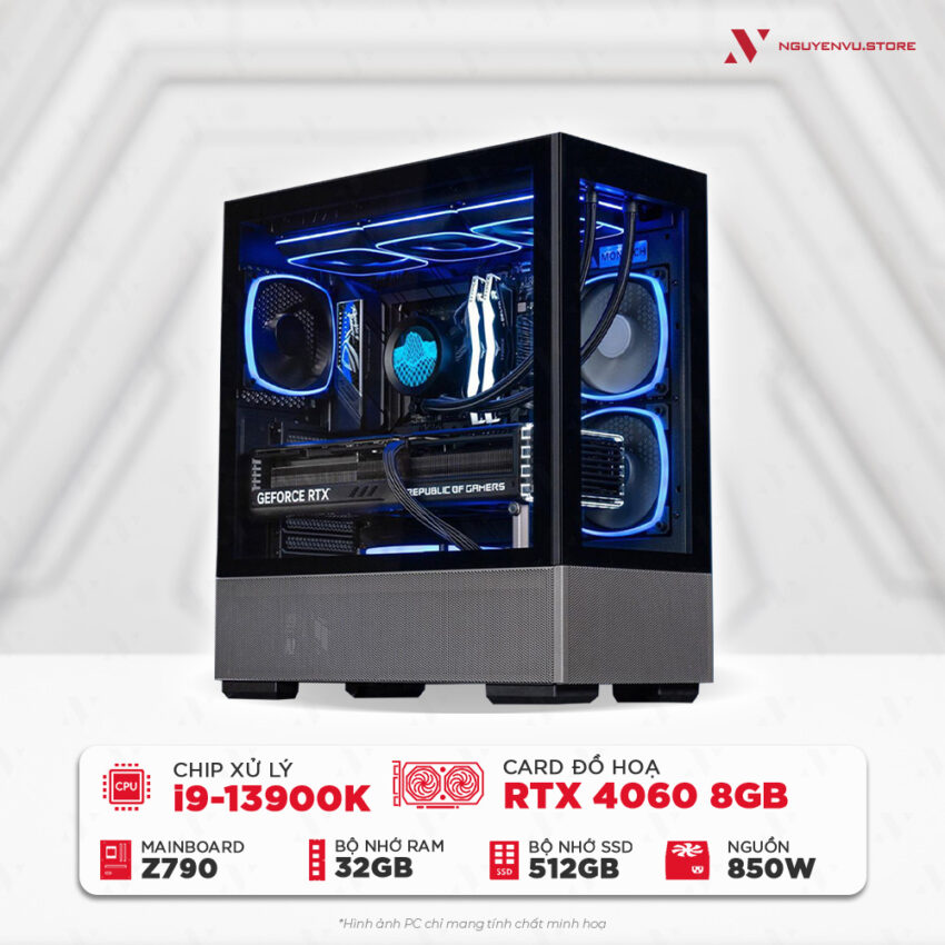 Cấu hình PC Intel i9 13900K 4060 gía tốt