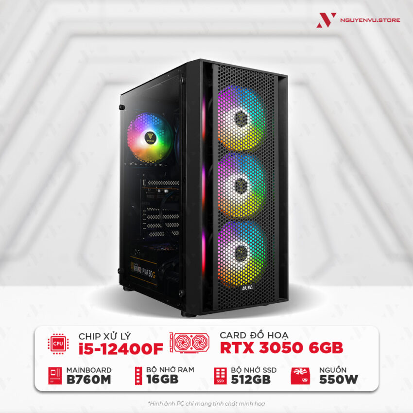 Cấu hình PC gaming i5- 12400F RTX 3050