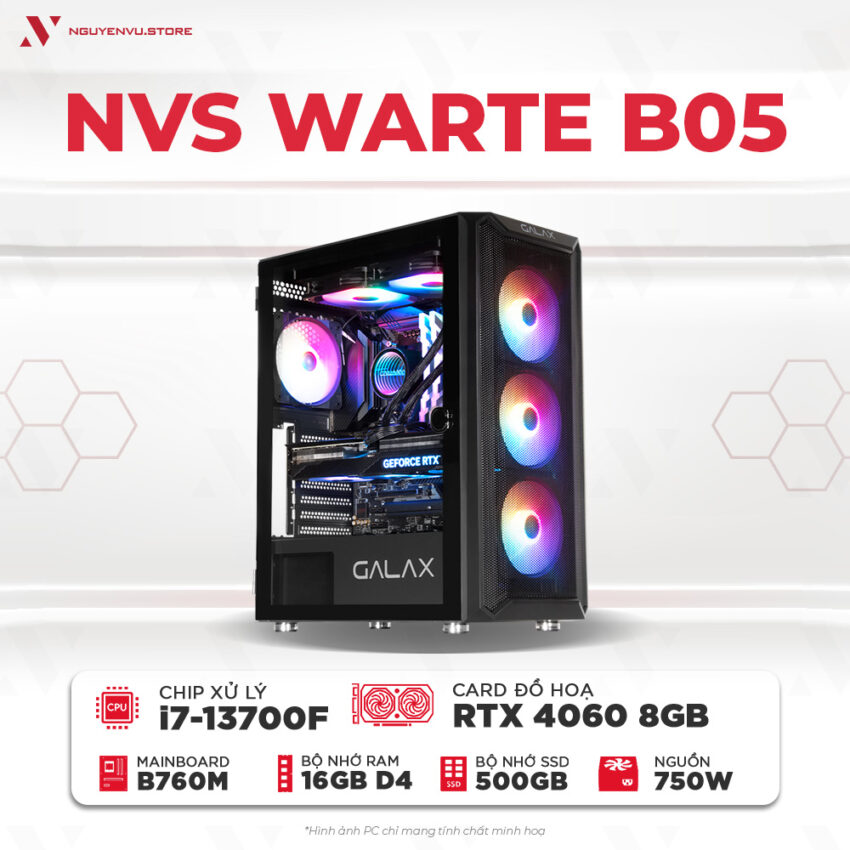 Cấu hình máy tính PC gaming i7-13700F RTX 4060 chính hãng giá tốt tại Cần Thơ