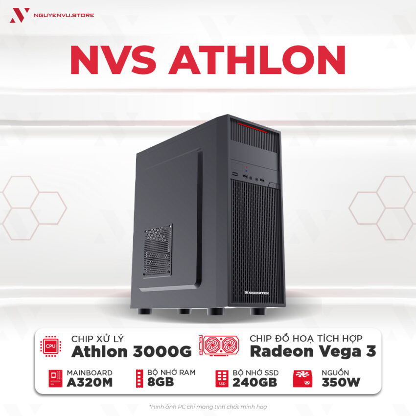 Cấu hình máy tính văn phòng giá rẻ Athlon 3000G chính hãng tại Cần Thơ