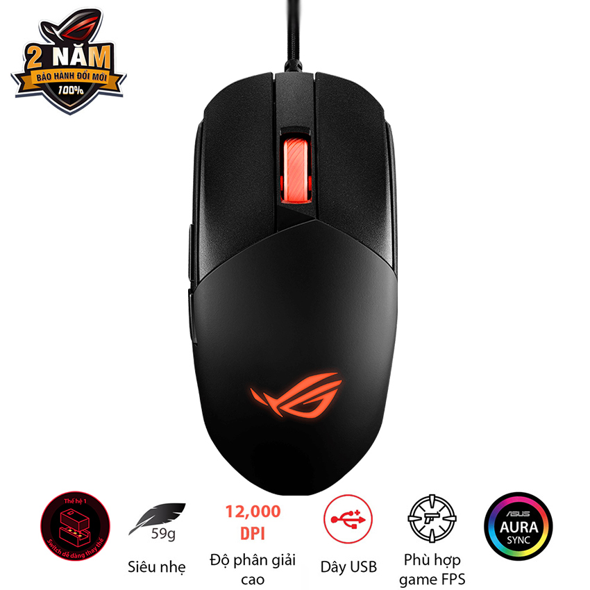 Chuột gaming Asus ROG Strix Impact III