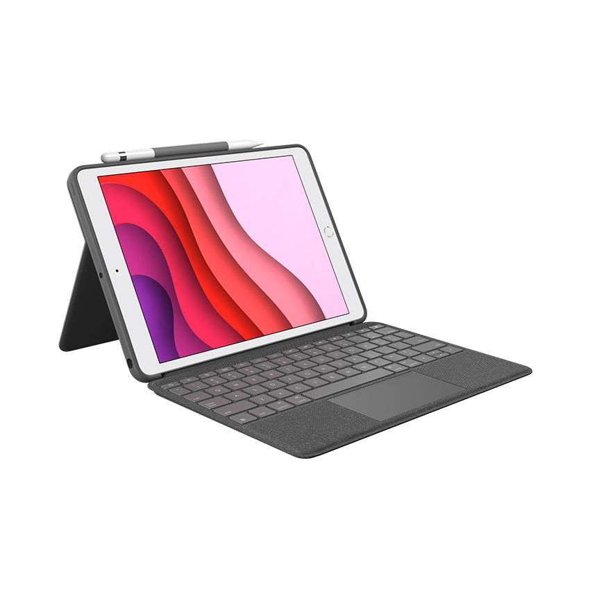 Bao da kèm bàn phím Logitech Combo Touch cho IPad Gen 7th/8th/9th 920-009726