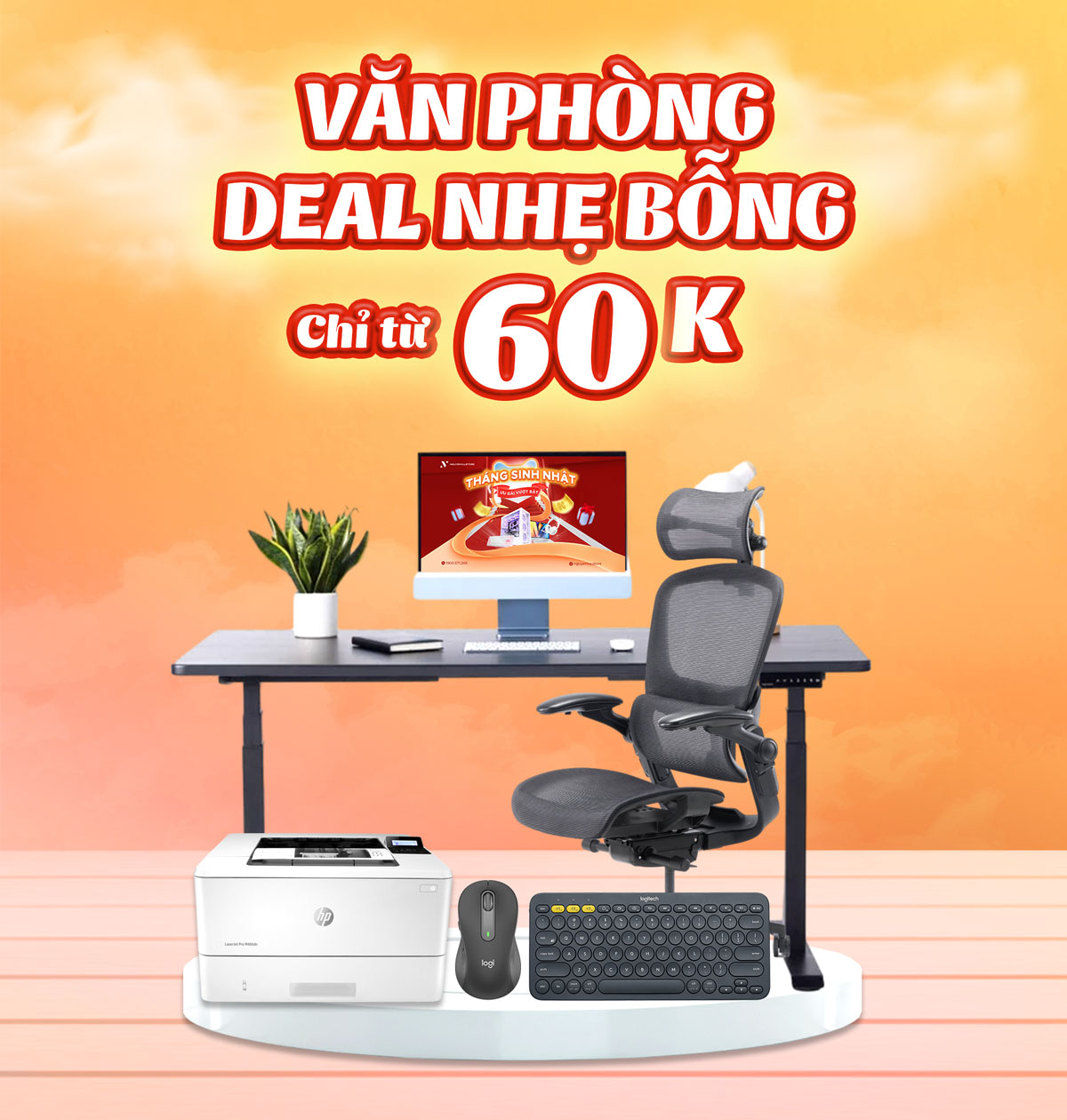 VĂN PHÒNG DEAL NHẸ BỖNG chỉ từ 60K