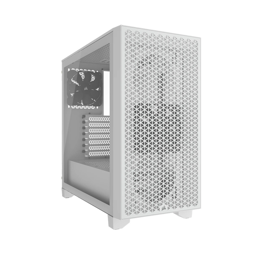 Vỏ Case Corsair 3000D Airflow Mid Tower White (CC-9011252-WW)