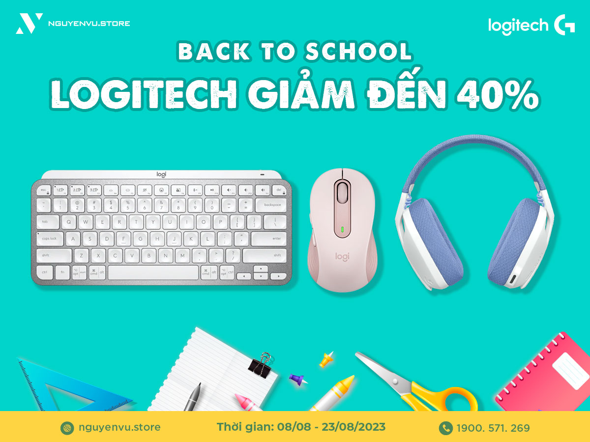 Back To School | Logitech giảm đến 40%