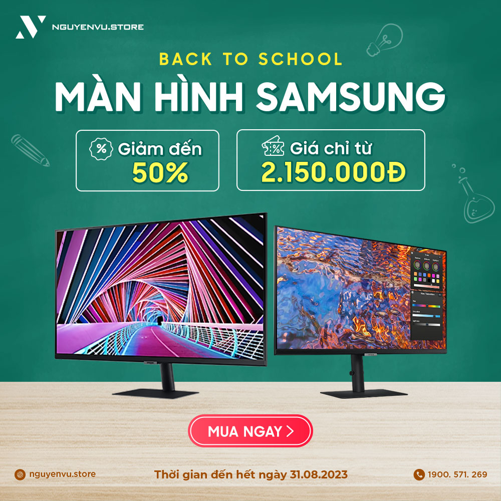 Back To School | Màn hình Samsung giảm đến 50%