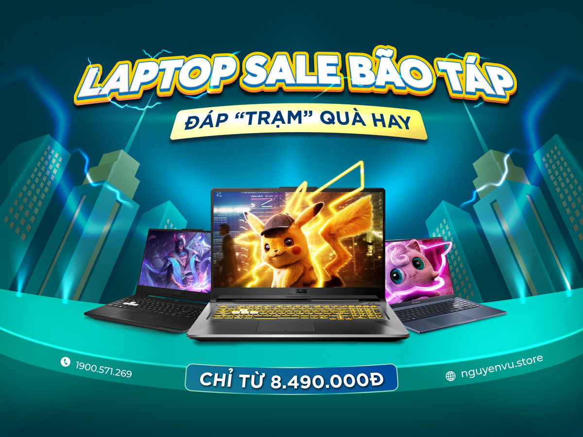 LAPTOP SALE BÃO TÁP ĐÁP "TRẠM" QUÀ HAY