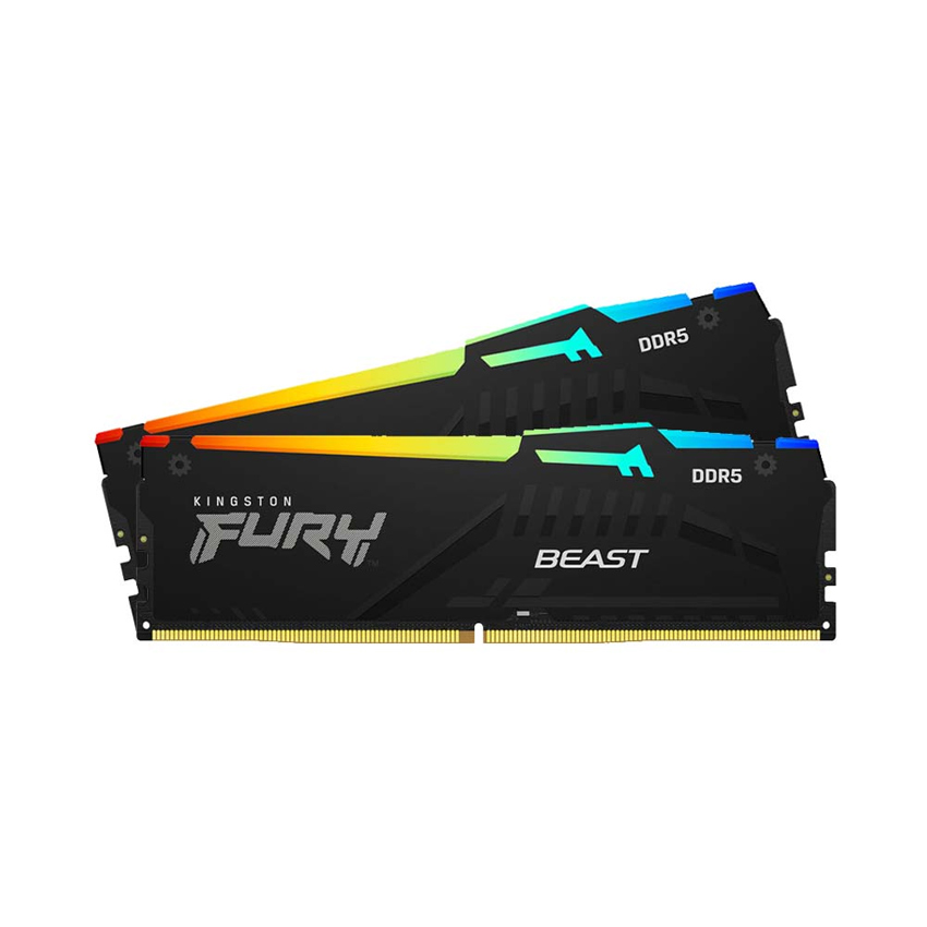 RAM Kingston Fury Beast RGB 16GB 5200MHz DDR5 (KF552C40BBAK2-16)